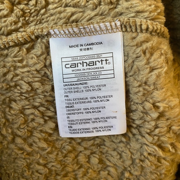 Carhartt WIP Work in Progress Jackson Crew Sweat Tanami XXL - Picture 4 of 4